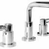Milano GAN100PC NAP100PC Napoli Three Hole Lever Handles Pop Up Lavatory Faucet In Polished Chrome -AF SUPPLY Sales Store GAN100PC