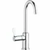 Elkay LKD208513LC Single Hole 12-1/2" Deck Mount Faucet With Gooseneck Spout Lever Handle On Left Side Chrome -AF SUPPLY Sales Store LKD208513LC