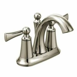 Moen 4505NL Wynford Centerset Bathroom Faucet In Polished Nickel