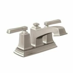 Moen 6010SRN Boardwalk Centerset Bathroom Faucet Spot Resist In Brushed Nickel