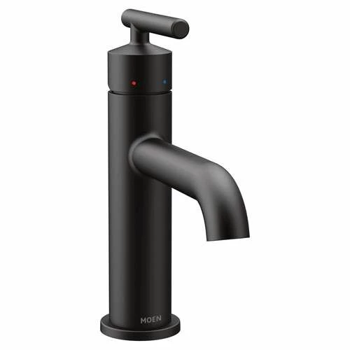 Moen 6145BL Gibson Single Hole Bathroom Faucet In Matte Black 3 Moen 6145BL Gibson Single Hole Bathroom Faucet In Matte Black