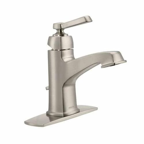 Moen 6200SRN Boardwalk Single Hole Bathroom Faucet Spot Resist In Brushed Nickel 3 Moen 6200SRN Boardwalk Single Hole Bathroom Faucet Spot Resist In Brushed Nickel