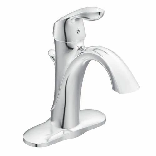 Moen 6400 Eva Single Hole Bathroom Faucet In Chrome 3 Moen 6400 Eva Single Hole Bathroom Faucet In Chrome