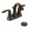 Moen 6410ORB Eva In Brushed Nickel Two-Handle High Arc Bathroom Faucet In Oil Rubbed Bronze -AF SUPPLY Sales Store MOE6410ORB 2