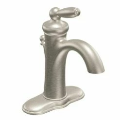 Moen 6600BN Brantford Deck Mount Bathroom Faucet In Brushed Nickel