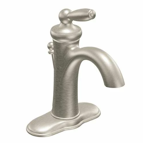 Moen 6600BN Brantford Deck Mount Bathroom Faucet In Brushed Nickel 3 Moen 6600BN Brantford Deck Mount Bathroom Faucet In Brushed Nickel