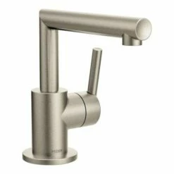 Moen S43001BN Arris Single Hole Bathroom Faucet In Brushed Nickel