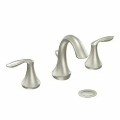 Moen T6420BN Eva Widespread Bathroom Faucet In Brushed Nickel