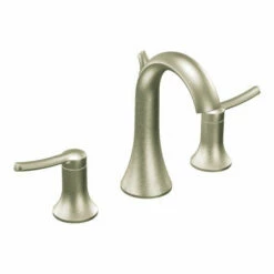 Moen TS41708BN Fina Two-handle High Arc Bathroom Faucet In Brushed Nickel