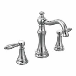 Moen TS42108 Weymouth Widespread Bathroom Faucet In Chrome