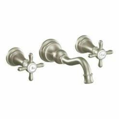 Moen TS42112BN Weymouth Wall Mount Bathroom Faucet In Brushed Nickel
