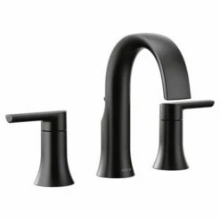 Moen TS6925BL Doux Widespread Bathroom Faucet In Matte Black