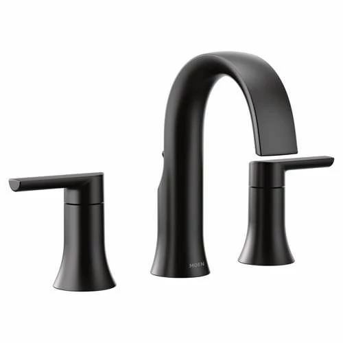 Moen TS6925BL Doux Widespread Bathroom Faucet In Matte Black 3 Moen TS6925BL Doux Widespread Bathroom Faucet In Matte Black