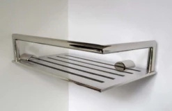Frost Design N1938 Nova2 Shower Corner Shelf In Brushed