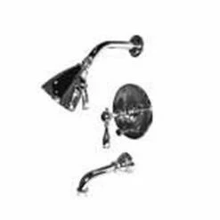 Newport Brass 3-1772BP/15S NB3-1772BP-15S Victoria Satin Nickel Balanced Pressure Tub & Shower Trim Set Only, Lever Handle