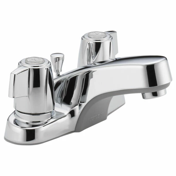 Peerless P246LF-M Core Two Handle Bathroom Faucet In Chrome Del P246lfm 4cc-lv-pu(comma)pch =del2520 3 Peerless P246LF-M Core Two Handle Bathroom Faucet In Chrome Del P246lfm 4cc-lv-pu(comma)pch =del2520