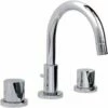 Milano SAR100APC BEL100APC Bel Fiore Deck Mounted Three Hole Lavatory Faucet In Polished Chrome -AF SUPPLY Sales Store SAR100APC