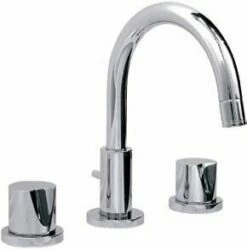 Milano SAR100APC BEL100APC Bel Fiore Deck Mounted Three Hole Lavatory Faucet In Polished Chrome
