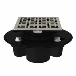 Rohl SDABS2/3-3142STN Weave Abs 2" X 3" Drain Kit With 3142 Decorative Cover In Satin Nickel