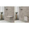 Wetstyle STC14WM-M-5 Complements 14" L Cube Wall-Mount Shower Seat In White