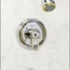 American Standard T077.502.002 Amarilis Single Handle Pressure Balanced Tub And Shower Trim, Polished Chrome
