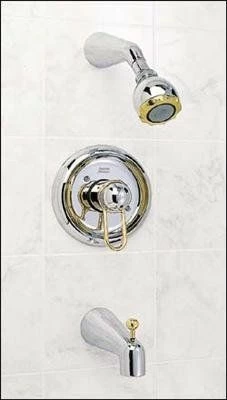 American Standard T077.502.002 Amarilis Single Handle Pressure Balanced Tub And Shower Trim, Polished Chrome
