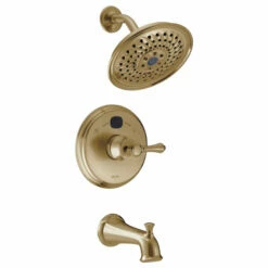 Delta T14400-CZT2O Traditional 14 Series Temp2O Tub & Shower Trim In Champagne Bronze