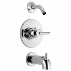 Delta T14459-LHD Trinsic Monitor 14 Series Tub & Shower Trim - Less Head In Chrome