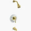 Kohler T6808-4D-BN IV Georges Brass Rite-Temp Pressure-balancing Bath And Shower Faucet Trim With Lever Handle, Valve Not Included In Vibrant Brushed Nickel -AF SUPPLY Sales Store T6808 4D BN