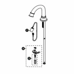 Toto TELLT100#CP TELLT100-CP Fordham Spout Assembly, Polished Chrome