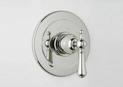 Rohl U.6700X-PN Perrin Pressure Balance Bath Or Shower Trim W/Volume Control W/O Diverter Cross Handle In Polished Nickel