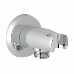 Rohl U.5302APC Holborn Perrin & Rowe Handshower Wall Outlet With Holder In Polished Chrome