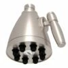 Rohl WI0121STN Spa Shower 3 1/2" Michael Berman Adjustable 8 Jet Showerhead In Satin Nickel