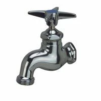 Zurn Industries Z80502 Zurn 1/2" MALE INLET HOSE END WALL FAUCET W/3" DIA FOUR ARM HANDL
