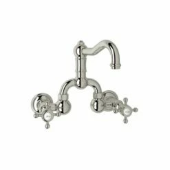 Rohl A1418XM Acqui Wall Mount Bridge Lavatory Faucet