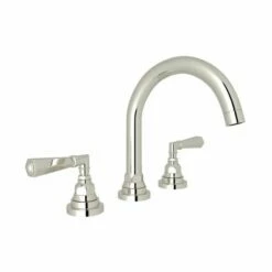 Rohl A2328LM San Giovanni C-Spout Widespread Lavatory Faucet