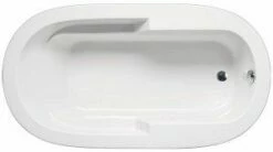 Americh OM7236PA2-BI 7236 Madison Platinum Oval Tub With Arm Rests And Airbath System Ii In Biscuit