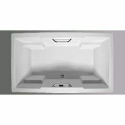 Americh QU6642PA2-WH 6642 Quantum Platinum Rectangular Tub With Center Drain With Airbath System Ii In White