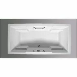 Americh QU7236PA2-WH 7236 Quantum Platinum Rectangular Tub With Center Drain With Airbath System Ii In White