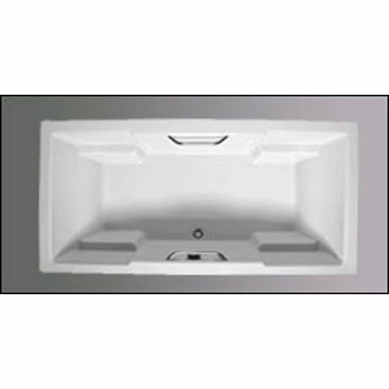 Americh QU7236P-WH 7236 Quantum Platinum Rectangular Tub With Center Drain In White 3 Americh QU7236P-WH 7236 Quantum Platinum Rectangular Tub With Center Drain In White