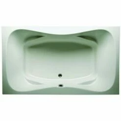 Americh RA7242B-WH 7242 Rampart Builder Rectangular Tub With Center Drain In White