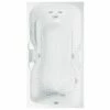 Aquatic AI28LUX7236-WH AI28LUX7236-AL Estate Slip Resistant 7 Jet Rectangular Acrylic Whirlpool Bath Tub In Almond With Universal Drain -AF SUPPLY Sales Store aquai28lux7236
