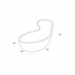 Rapsel ARN1 018 Designer Freestanding Bathtub In White Titanic Resin. Overflow And European Pop-up Drain Included. 9 Rapsel ARN1 018 Designer Freestanding Bathtub In White Titanic Resin. Overflow And European Pop-up Drain Included. -AF SUPPLY Sales Store arn1018 1