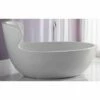 Rapsel ARN1 018 Designer Freestanding Bathtub In White Titanic Resin. Overflow And European Pop-up Drain Included. -AF SUPPLY Sales Store arn1018 4