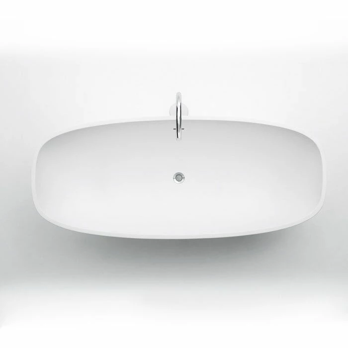 Agape AVAS0910ZZ Freestanding 67"L X 28"W X 19 7/8"H Oval Bath Tub In White 4 Agape AVAS0910ZZ Freestanding 67"L X 28"W X 19 7/8"H Oval Bath Tub In White - Image 2