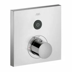 Axor 36714001 ShowerSelect Square Thermostatic 1-Function Trim In Chrome