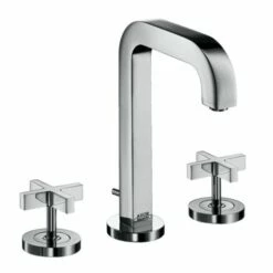 Axor 39133001 Citterio Widespread Faucet With Cross Handles, 1.2 GPM In Chrome