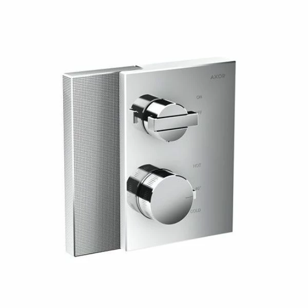 Axor 46751001 Edge Thermostatic Trim With Volume Control - Diamond Cut In Chrome 3 Axor 46751001 Edge Thermostatic Trim With Volume Control - Diamond Cut In Chrome