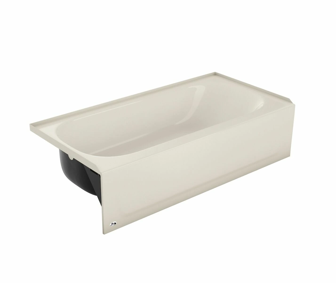 Bootz 011-3365-96 Aloha 60" X 30" Porcelain Enamel Alcove Left Hand Drain Bathtub In Biscuit 3 Bootz 011-3365-96 Aloha 60" X 30" Porcelain Enamel Alcove Left Hand Drain Bathtub In Biscuit