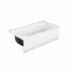 Bootz 011-3303-00 Kona 54" X 30" Porcelain Enamel Alcove Left Hand Drain Bathtub In White -AF SUPPLY Sales Store b2255w 1 1